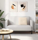 VidaXL Rugkussen Beige 50 x 45 cm Microvezel Stof