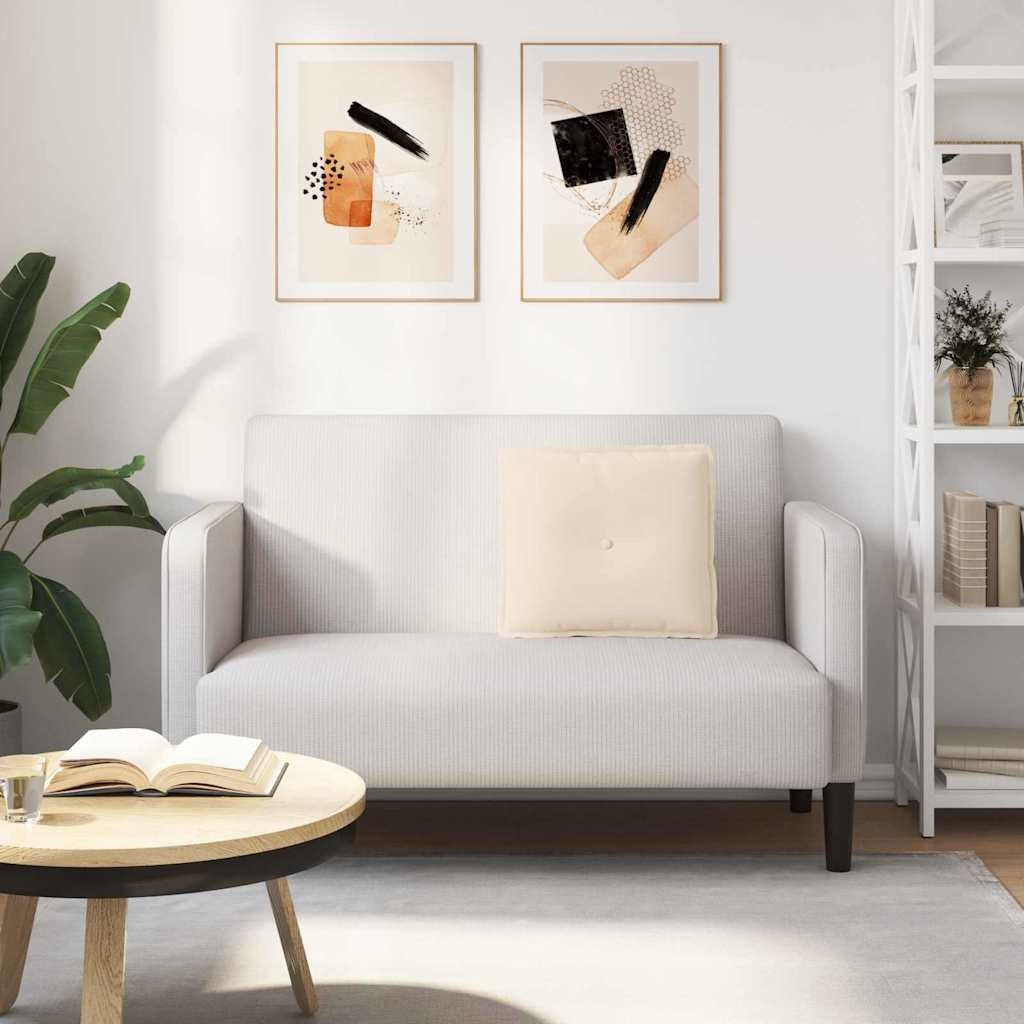 VidaXL Rugkussen Beige 50 x 45 cm Microvezel Stof