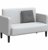 VidaXL Rugkussen Donkergrijs 50 x 45 cm Microvezel Stof