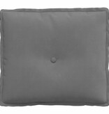 VidaXL Rugkussen Donkergrijs 50 x 45 cm Microvezel Stof