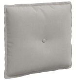 VidaXL Rugkussen Lichtgrijs 50 x 45 cm Microvezel Stof