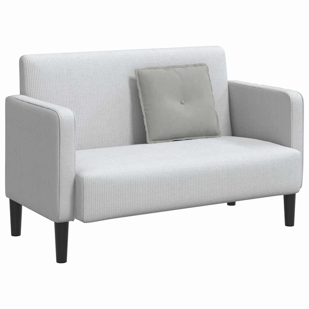 VidaXL Rugkussen Lichtgrijs 50 x 45 cm Microvezel Stof