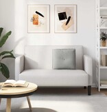 VidaXL Rugkussen Lichtgrijs 50 x 45 cm Microvezel Stof