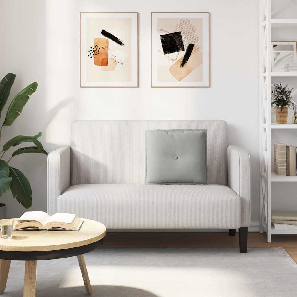 VidaXL Rugkussen Lichtgrijs 50 x 45 cm Microvezel Stof