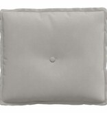 VidaXL Rugkussen Lichtgrijs 50 x 45 cm Microvezel Stof