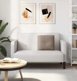 VidaXL Rugkussen Taupe 50 x 45 cm Microvezel Stof