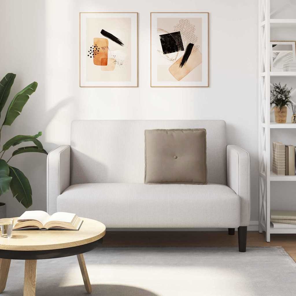 VidaXL Rugkussen Taupe 50 x 45 cm Microvezel Stof