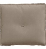 VidaXL Rugkussen Taupe 50 x 45 cm Microvezel Stof