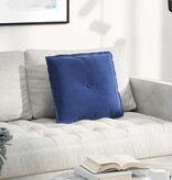 VidaXL Rugkussen Politieblauw 50 x 45 cm Katoen Stof