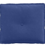 VidaXL Rugkussen Politieblauw 50 x 45 cm Katoen Stof