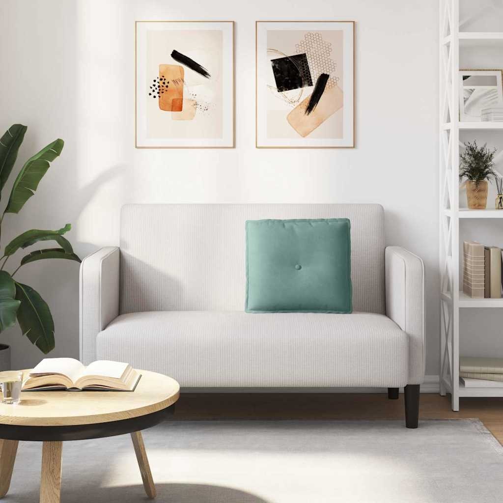 VidaXL Rugkussen Zeegroen 50 x 45 cm Katoen Stof