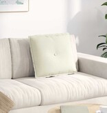 VidaXL Rugkussen Crème 50 x 45 cm Katoen Stof