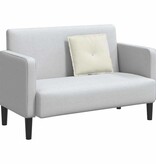 VidaXL Rugkussen Crème 50 x 45 cm Katoen Stof