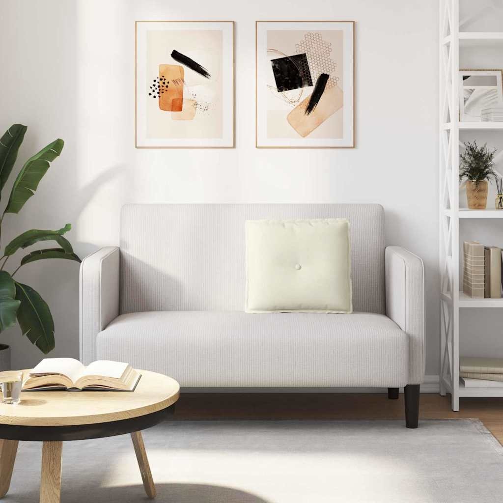 VidaXL Rugkussen Crème 50 x 45 cm Katoen Stof