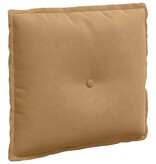 VidaXL Rugkussen Bruin 50 x 45 cm Katoen Stof