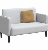 VidaXL Rugkussen Bruin 50 x 45 cm Katoen Stof