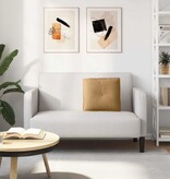 VidaXL Rugkussen Bruin 50 x 45 cm Katoen Stof