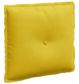 VidaXL Rugkussen Geel 50 x 45 cm Katoen Stof