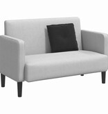 VidaXL Rugkussen Zwart 50 x 45 cm Katoen Stof