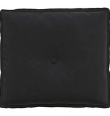 VidaXL Rugkussen Zwart 50 x 45 cm Katoen Stof