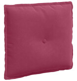 VidaXL Rugkussen Wijnrood 50 x 45 cm Katoen Stof