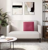 VidaXL Rugkussen Wijnrood 50 x 45 cm Katoen Stof