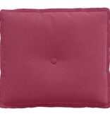 VidaXL Rugkussen Wijnrood 50 x 45 cm Katoen Stof