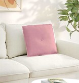 VidaXL Rugkussen Roze 50 x 45 cm Katoen Stof