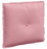 VidaXL Rugkussen Roze 50 x 45 cm Katoen Stof