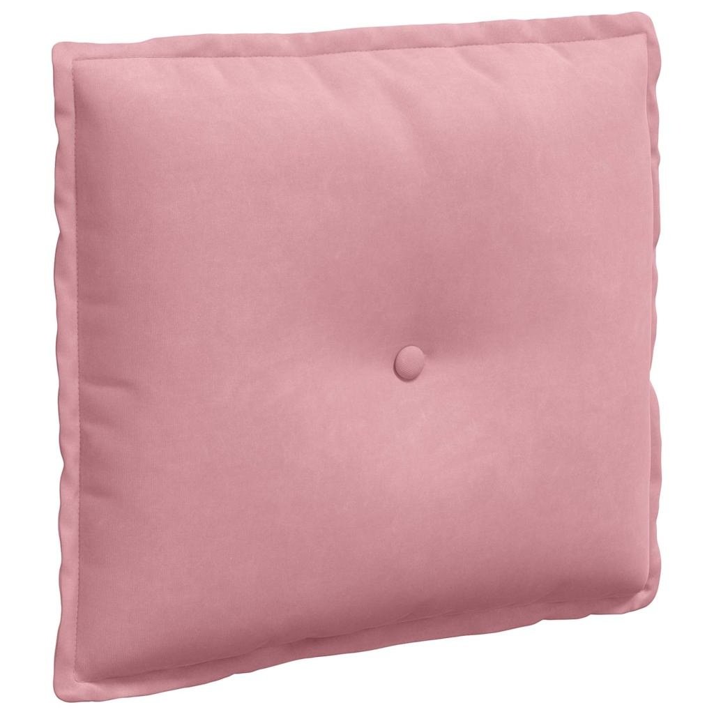 VidaXL Rugkussen Roze 50 x 45 cm Katoen Stof