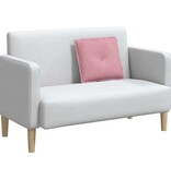 VidaXL Rugkussen Roze 50 x 45 cm Katoen Stof