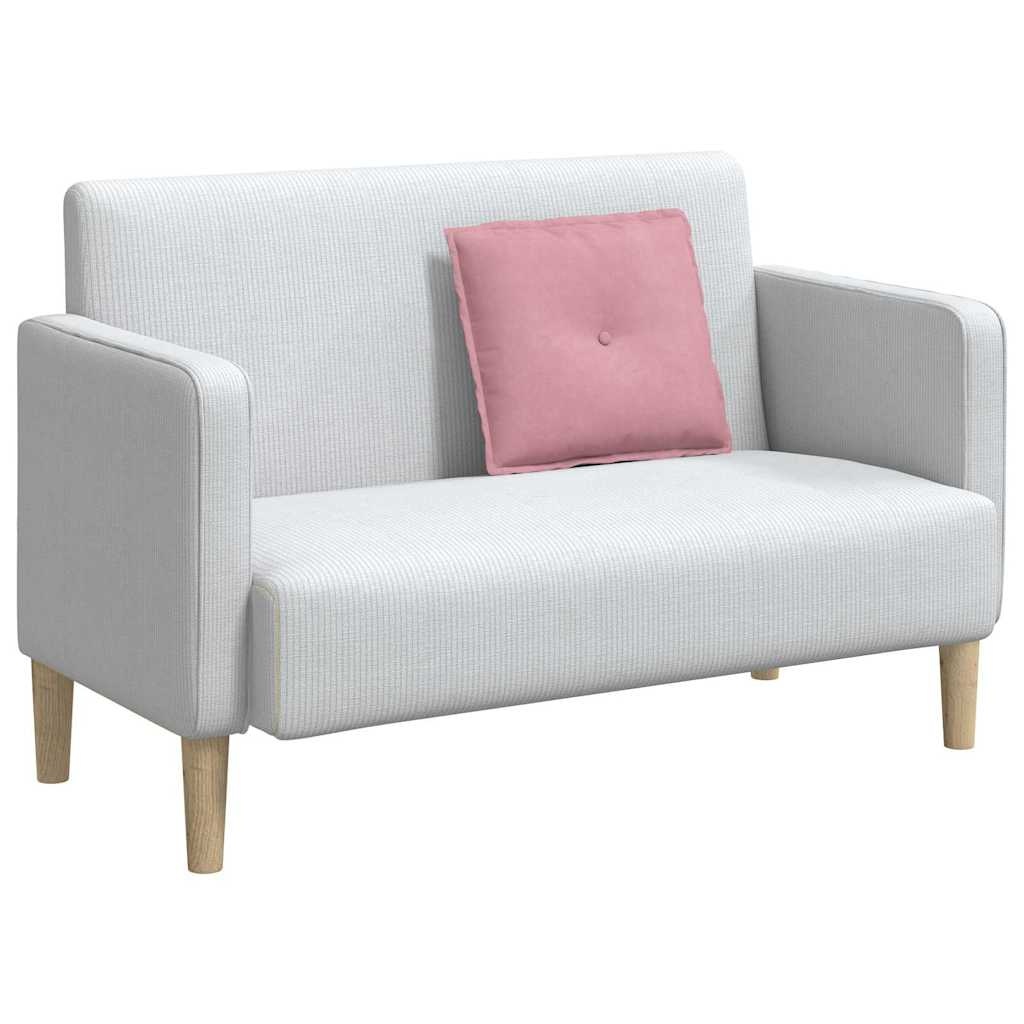 VidaXL Rugkussen Roze 50 x 45 cm Katoen Stof