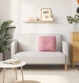 VidaXL Rugkussen Roze 50 x 45 cm Katoen Stof