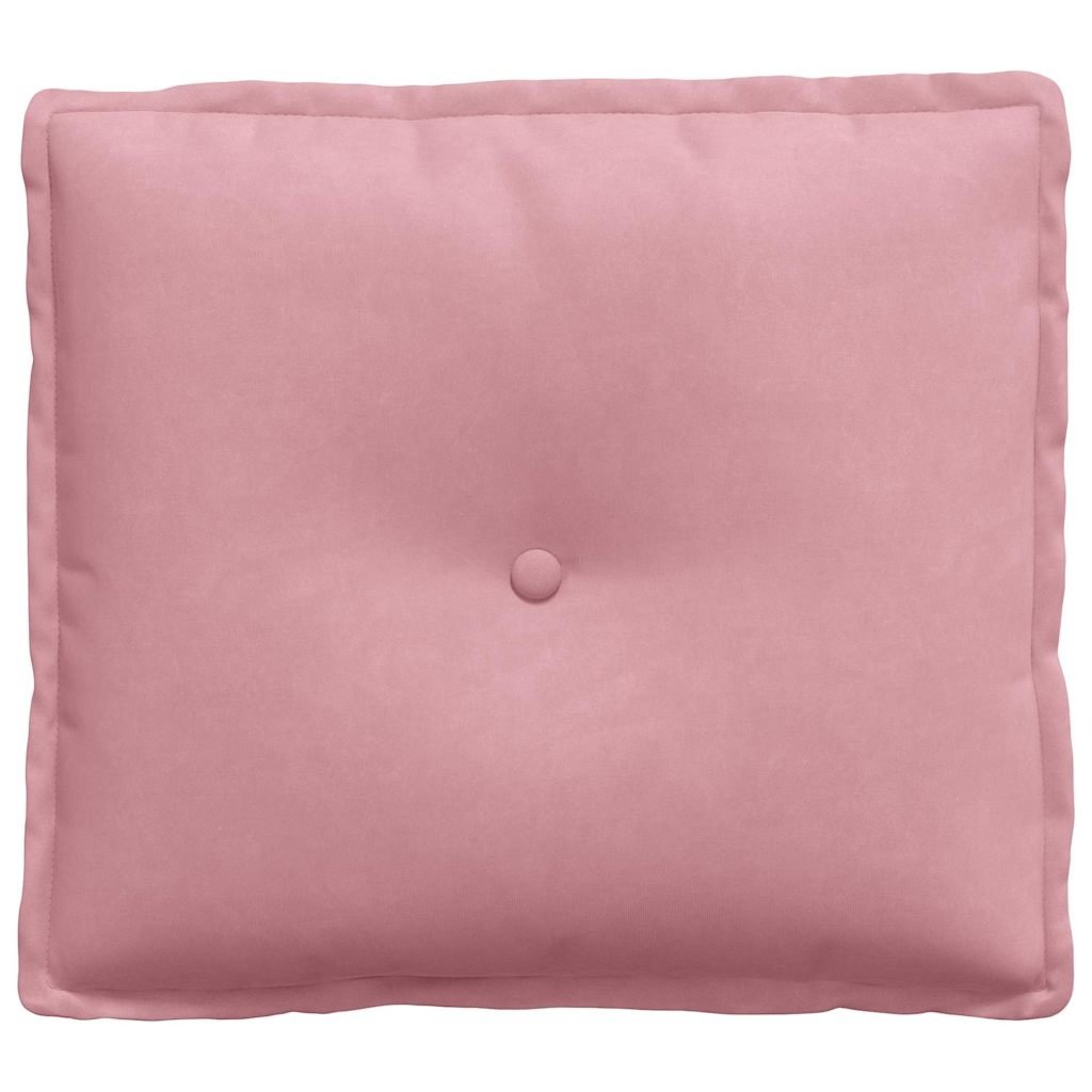 VidaXL Rugkussen Roze 50 x 45 cm Katoen Stof
