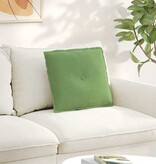 VidaXL Rugkussen Lichtgroen 50 x 45 cm Katoen Stof