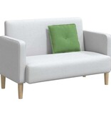 VidaXL Rugkussen Lichtgroen 50 x 45 cm Katoen Stof