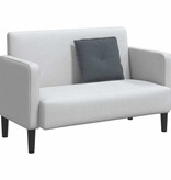 VidaXL Rugkussen Donkergrijs 50 x 45 cm Katoen Stof