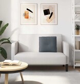 VidaXL Rugkussen Donkergrijs 50 x 45 cm Katoen Stof