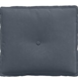 VidaXL Rugkussen Donkergrijs 50 x 45 cm Katoen Stof