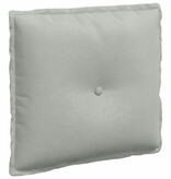 VidaXL Rugkussen Lichtgrijs 50 x 45 cm Katoen Stof