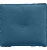 VidaXL Rugkussen Blauw 50 x 45 cm Katoen Stof