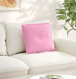 VidaXL Rugkussen Roze 50 x 19 x 45 cm Stof