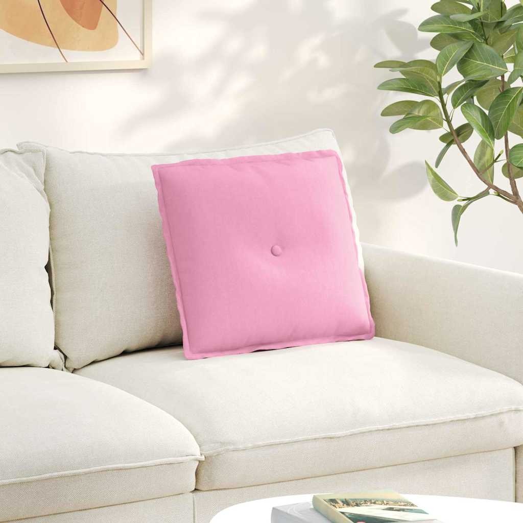 VidaXL Rugkussen Roze 50 x 19 x 45 cm Stof