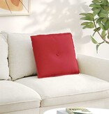 VidaXL Rugkussen Rood 50 x 19 x 45 cm Stof