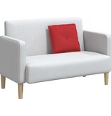 VidaXL Rugkussen Rood 50 x 19 x 45 cm Stof