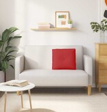 VidaXL Rugkussen Rood 50 x 19 x 45 cm Stof