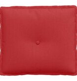 VidaXL Rugkussen Rood 50 x 19 x 45 cm Stof