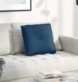 VidaXL Rugkussen Blauw 50 x 19 x 45 cm Stof