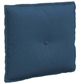 VidaXL Rugkussen Blauw 50 x 19 x 45 cm Stof