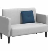 VidaXL Rugkussen Blauw 50 x 19 x 45 cm Stof